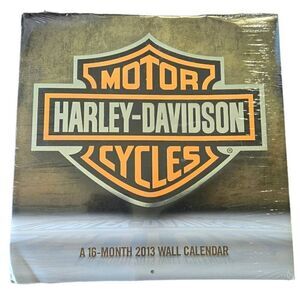 Harley-Davidson Vintage Calendar 16 month 2013 Bike Pictures NIB